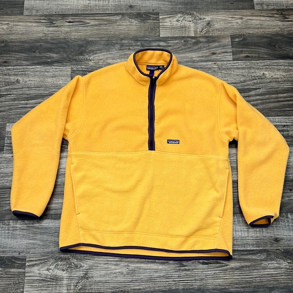 Patagonia Other - Patagonia Vintage Synchilla Marsupial Halfzip Pullover Butternut/Blackberry XXL